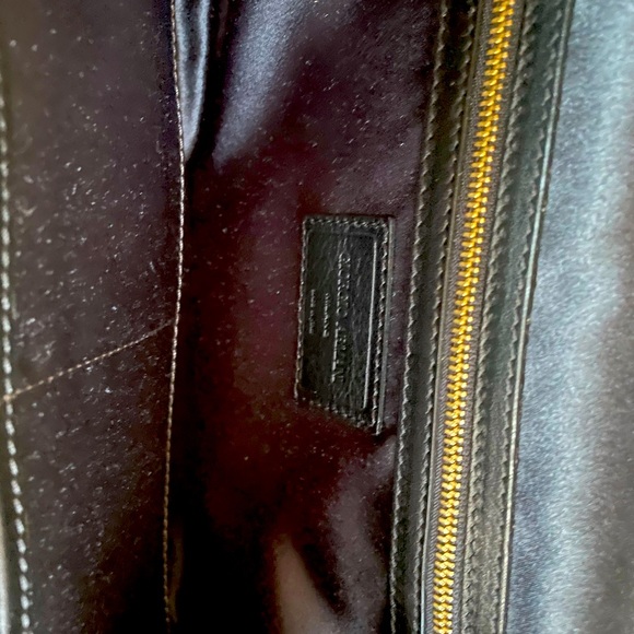 Gorgio Armani classic leather clutch